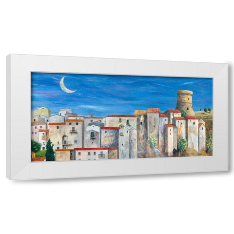 Villaggio silenzioso White Modern Wood Framed Art Print by Larotonda, Donato