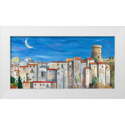 Villaggio silenzioso White Modern Wood Framed Art Print by Larotonda, Donato