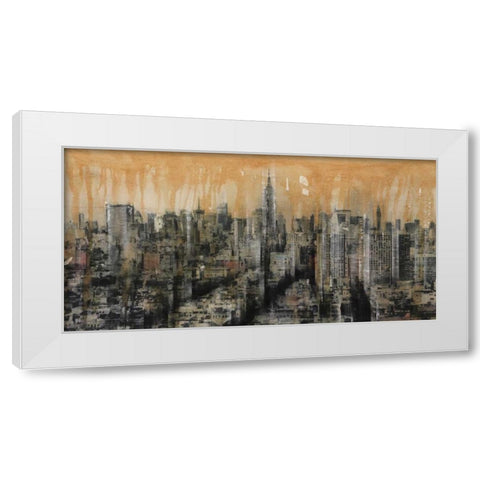 NYC6 White Modern Wood Framed Art Print by Moschetta, Dario