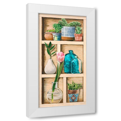 Collection de Memoires III White Modern Wood Framed Art Print by Dolci, Elena