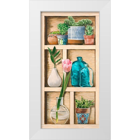 Collection de Memoires III White Modern Wood Framed Art Print by Dolci, Elena