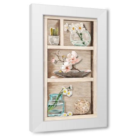 Fleurs et Memoires III White Modern Wood Framed Art Print by Dolci, Elena