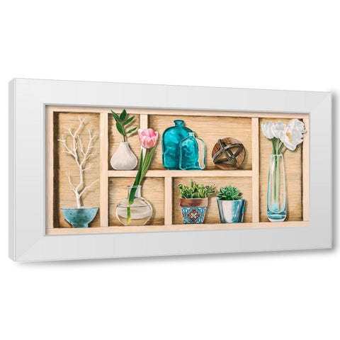 Collection de Memoires I White Modern Wood Framed Art Print by Dolci, Elena