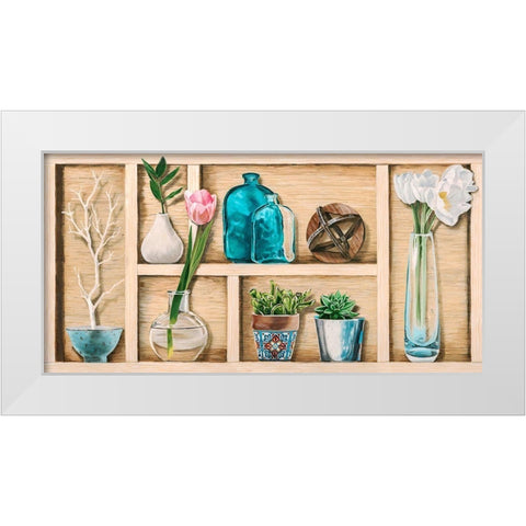 Collection de Memoires I White Modern Wood Framed Art Print by Dolci, Elena