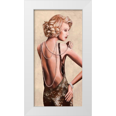Red Carpet White Modern Wood Framed Art Print by Duval, Sonya
