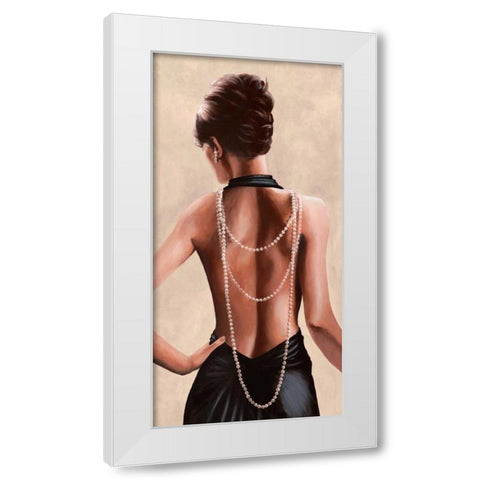 Soiree White Modern Wood Framed Art Print by Duval, Sonya