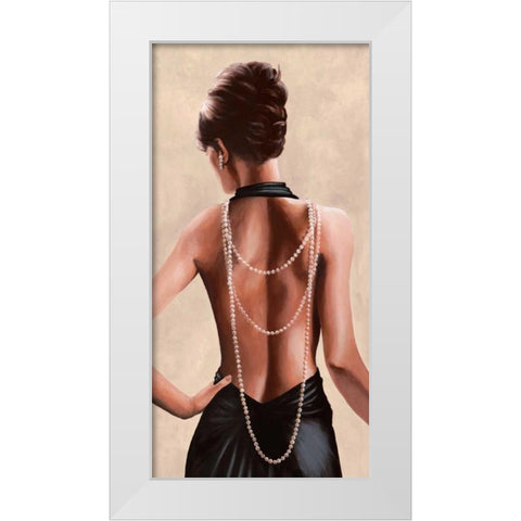 Soiree White Modern Wood Framed Art Print by Duval, Sonya