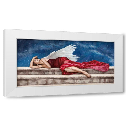 Under a Starry Night White Modern Wood Framed Art Print by Duval, Sonya