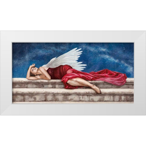 Under a Starry Night White Modern Wood Framed Art Print by Duval, Sonya