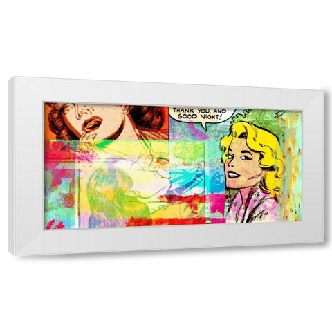 Thank You and Good Night White Modern Wood Framed Art Print by Chestier, Eric