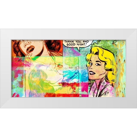 Thank You and Good Night White Modern Wood Framed Art Print by Chestier, Eric