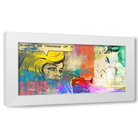 True Love! White Modern Wood Framed Art Print by Chestier, Eric