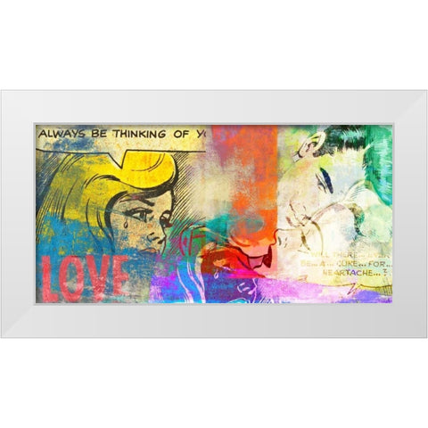 True Love! White Modern Wood Framed Art Print by Chestier, Eric