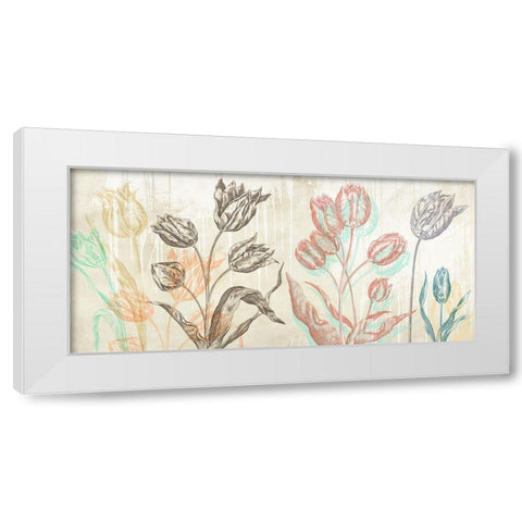 Botaniques Cochin 1 (coleurs) White Modern Wood Framed Art Print by Eric, Chestier