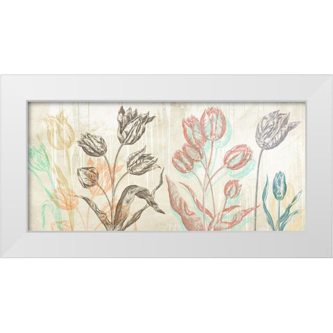 Botaniques Cochin 1 (coleurs) White Modern Wood Framed Art Print by Eric, Chestier