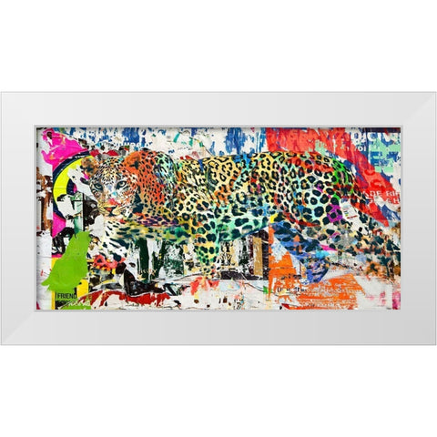 Camouflage #1 White Modern Wood Framed Art Print by Eric, Chestier
