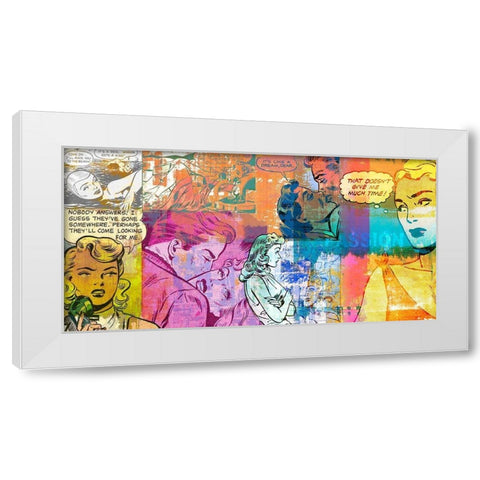 Passion White Modern Wood Framed Art Print by Chestier, Eric