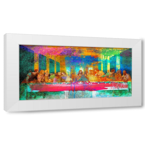 The Last Supper 2.0 White Modern Wood Framed Art Print by Chestier, Eric