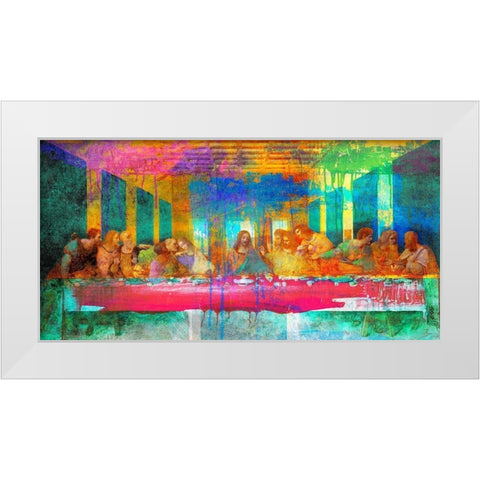 The Last Supper 2.0 White Modern Wood Framed Art Print by Chestier, Eric