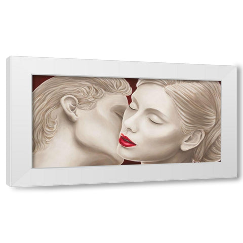 Eternal Lovers White Modern Wood Framed Art Print by Eleanor, Setti