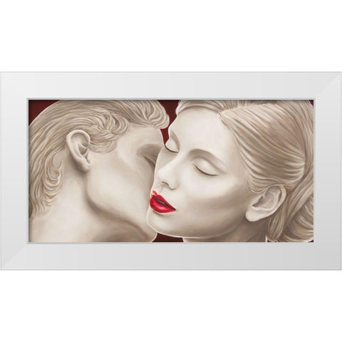 Eternal Lovers White Modern Wood Framed Art Print by Eleanor, Setti