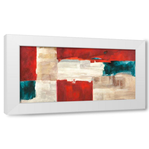 Segment White Modern Wood Framed Art Print by Falcone, Ruggero