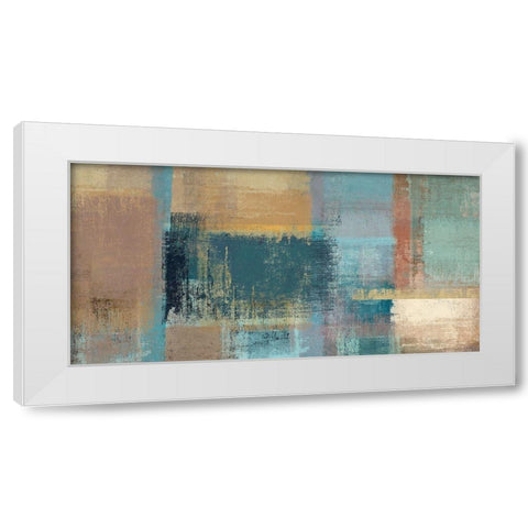 Chromatic Horizon White Modern Wood Framed Art Print by Ruggero, Falcone