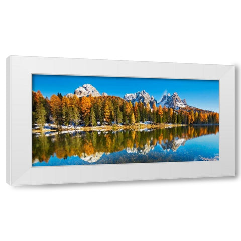 Lago Antorno and Misurina, Dolomites, Italy White Modern Wood Framed Art Print by Krahmer, Frank