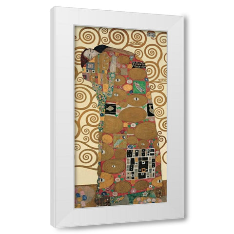 The Tree of Life III White Modern Wood Framed Art Print by Klimt, Gustav