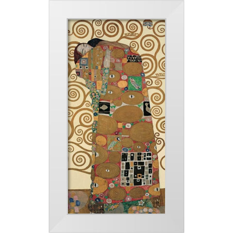 The Tree of Life III White Modern Wood Framed Art Print by Klimt, Gustav