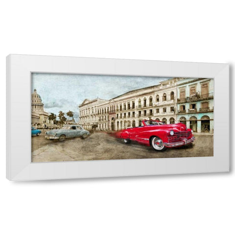 Habanera White Modern Wood Framed Art Print by Baldo, Ivan