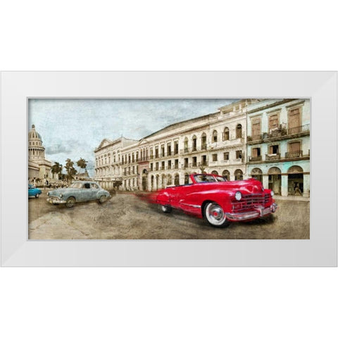 Habanera White Modern Wood Framed Art Print by Baldo, Ivan