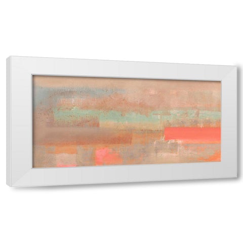 Risonanze II (detail) White Modern Wood Framed Art Print by Corrado, Italo