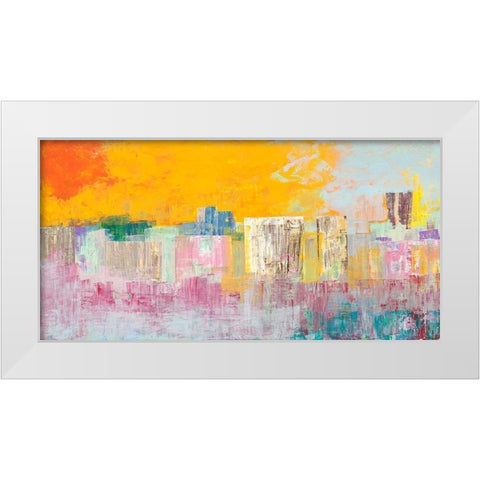 Citta destate White Modern Wood Framed Art Print by Corrado, Italo