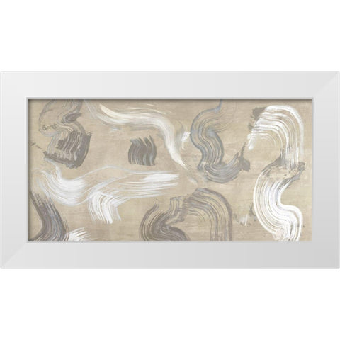 Of Sand and Stone White Modern Wood Framed Art Print by Ikeda, Haru