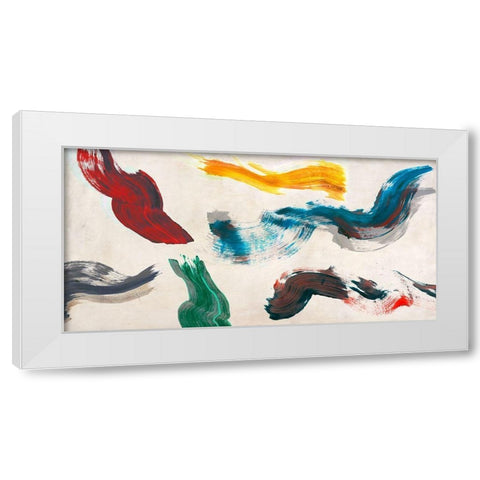 Solid Base White Modern Wood Framed Art Print by Ikeda, Haru