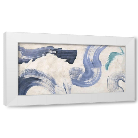 Ocean in Action White Modern Wood Framed Art Print by Ikeda, Haru