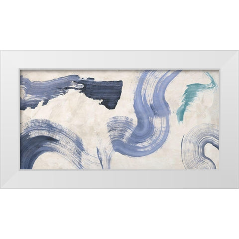 Ocean in Action White Modern Wood Framed Art Print by Ikeda, Haru