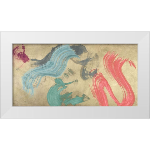 Waves of Relaxation White Modern Wood Framed Art Print by Ikeda, Haru