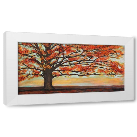 Red Oak White Modern Wood Framed Art Print by Eelder, Jan