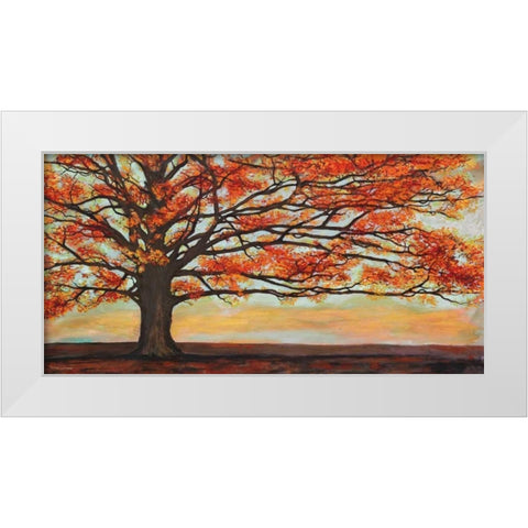 Red Oak White Modern Wood Framed Art Print by Eelder, Jan
