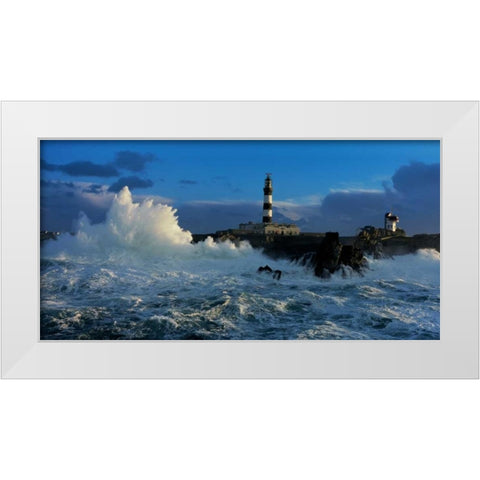 Le Creach White Modern Wood Framed Art Print by Guichard, Jean