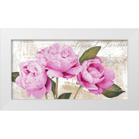 Grand Jardin Royal White Modern Wood Framed Art Print by Thomlinson, Jenny