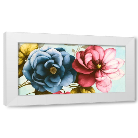 Azaleas White Modern Wood Framed Art Print by Keiko, Rei