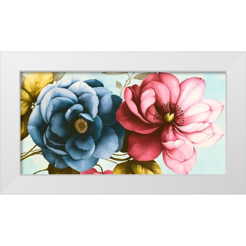 Azaleas White Modern Wood Framed Art Print by Keiko, Rei