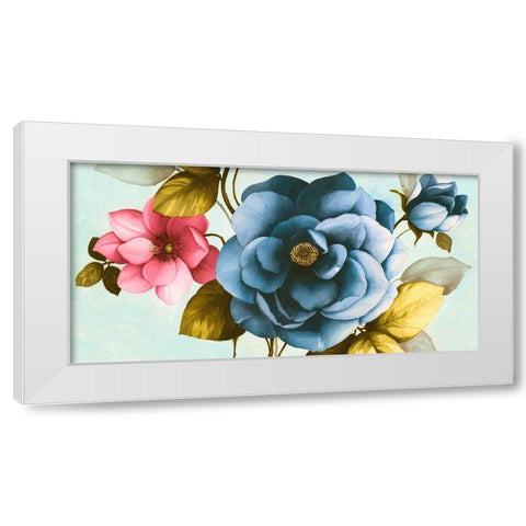 Azaleas III White Modern Wood Framed Art Print by Keiko, Rei