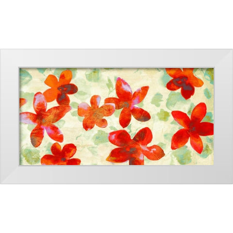 Happy Printemps White Modern Wood Framed Art Print by Parr, Kelly