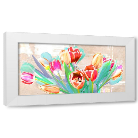 I dreamt of Tulips White Modern Wood Framed Art Print by Kelly, Parr