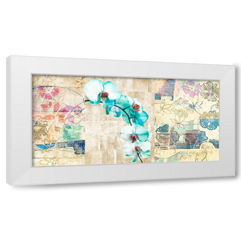 Kaleidoscope Orchid II White Modern Wood Framed Art Print by Kelly, Parr