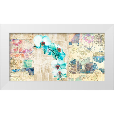 Kaleidoscope Orchid II White Modern Wood Framed Art Print by Kelly, Parr